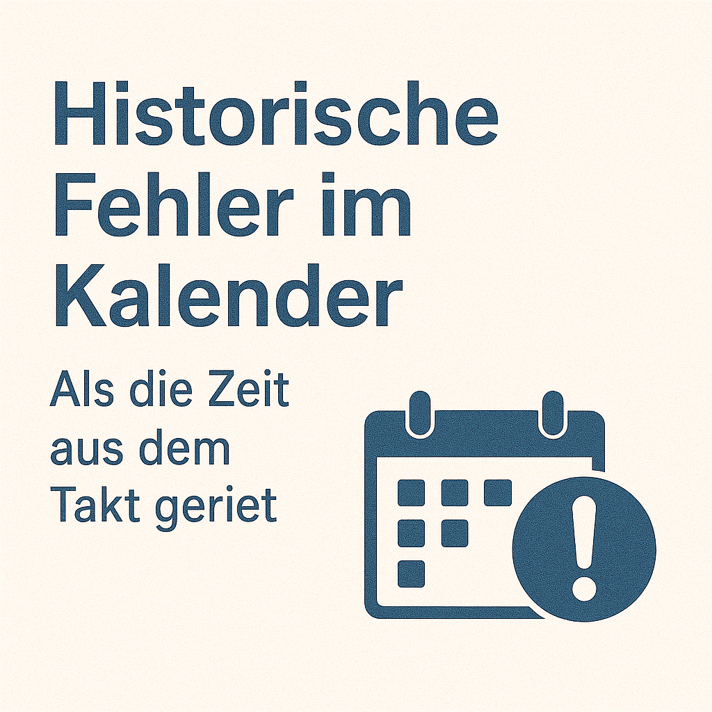 ⏱️ Historische Fehler im Kalender – Als die Zeit aus dem Takt geriet