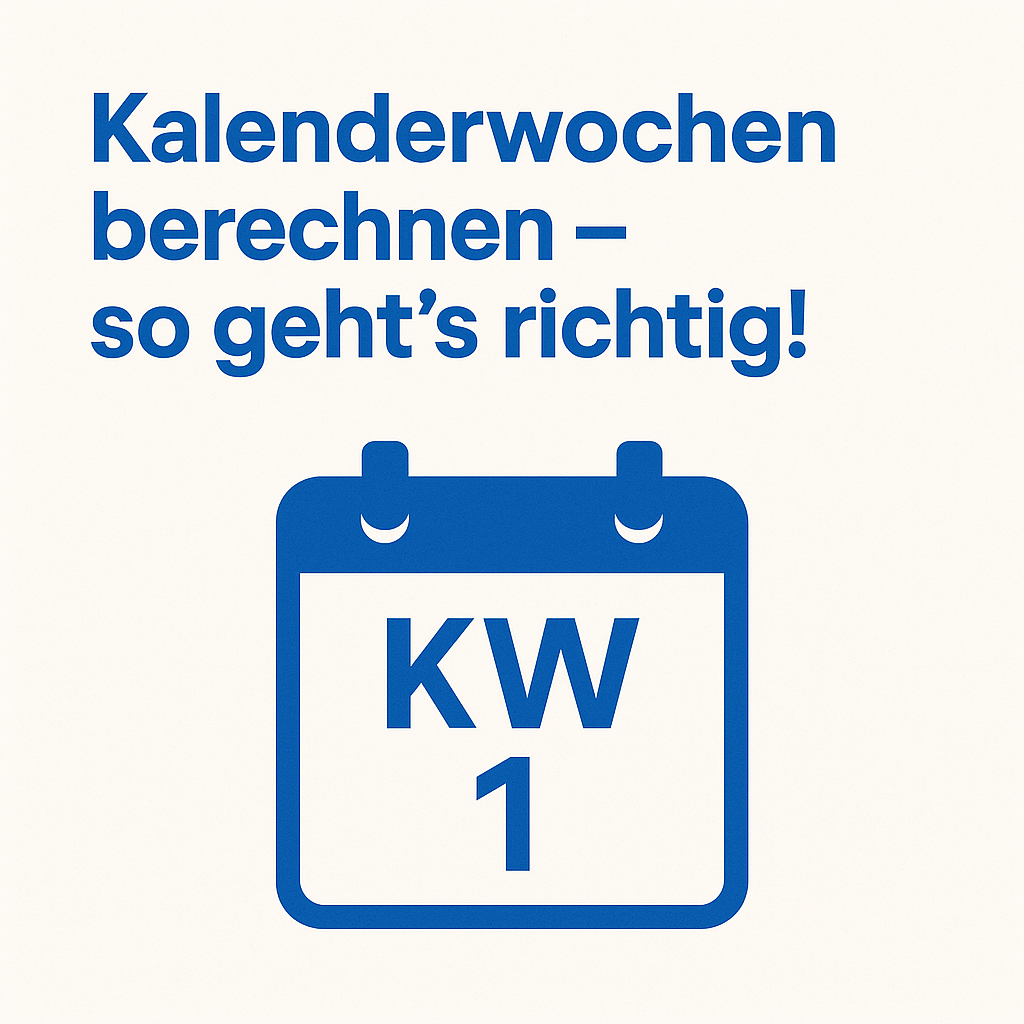 Kalenderwochen berechnen – so geht’s richtig!