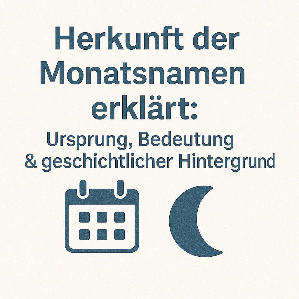 Monatsnamen erklärt Herkunft, Bedeutung & Geschichte der 12 Monate
