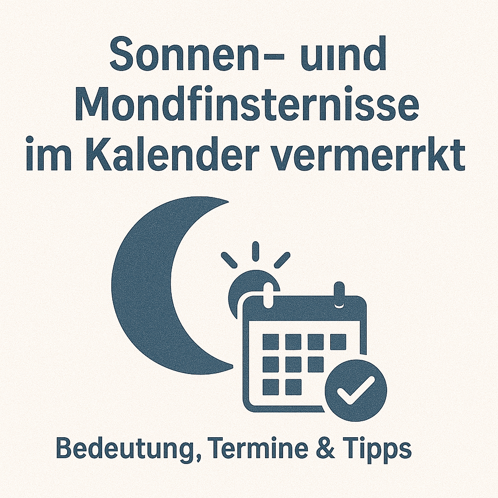🌒 Sonnen- und Mondfinsternisse im Kalender vermerkt – Bedeutung, Termine & Tipps