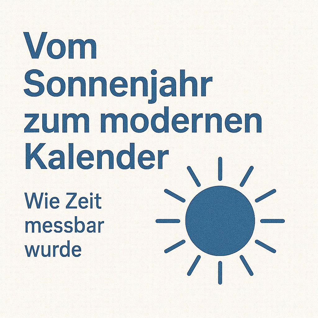 Vom Sonnenjahr zum Kalender Wie unser modernes Zeitsystem entstand
