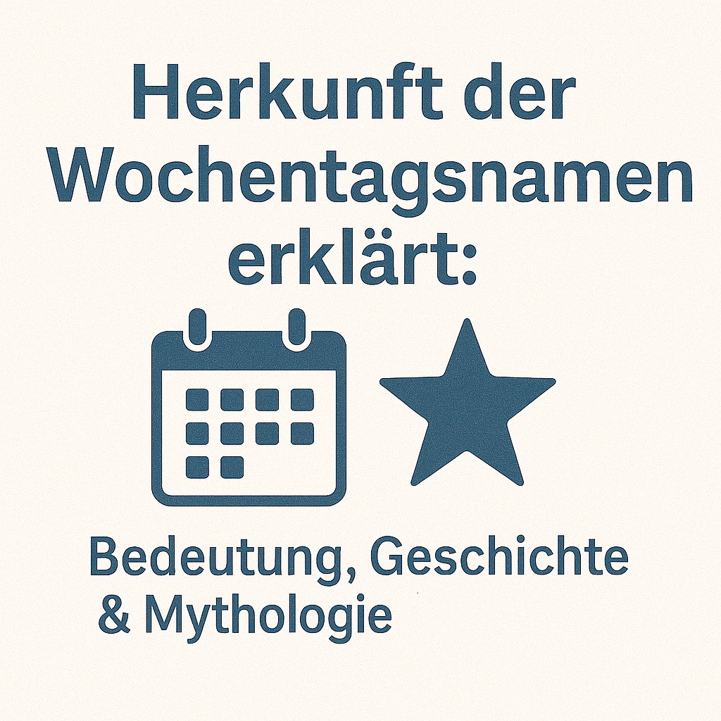 🗓 Herkunft der Wochentagsnamen – Bedeutung, Geschichte & Mythologie