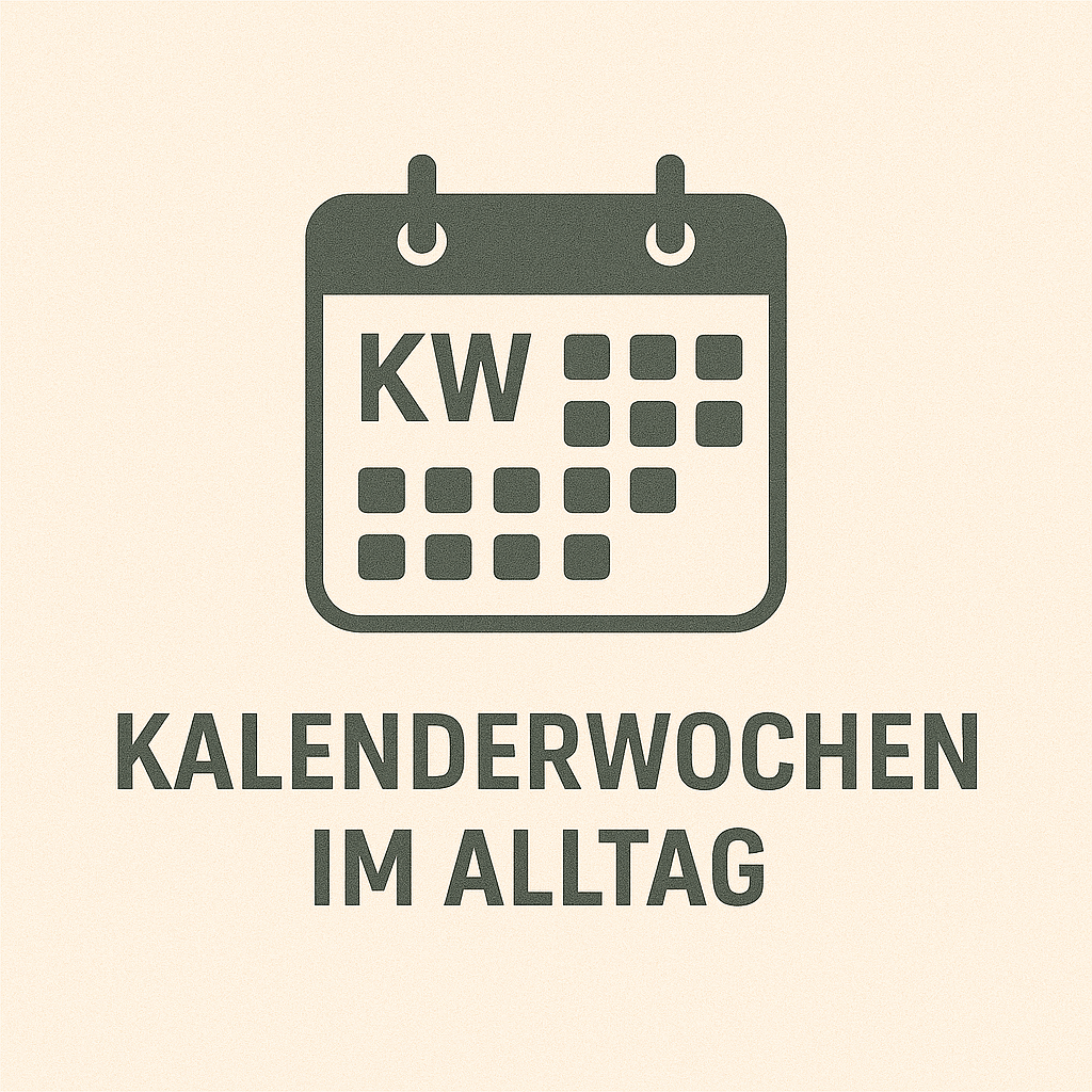 Kalenderwochen im Alltag nutzen