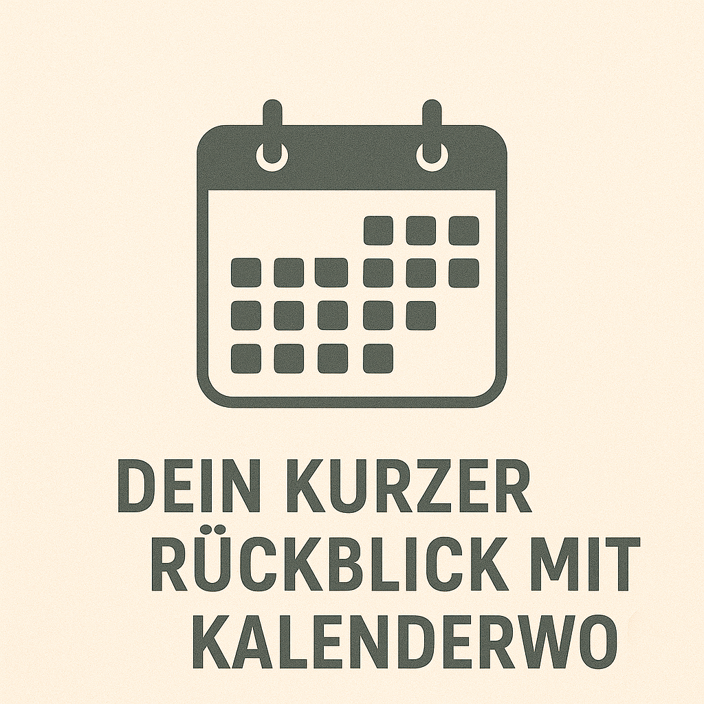 Wochenreflexion mit Kalenderwoche