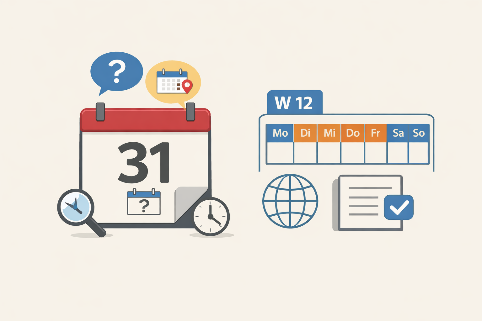 FAQs zum Datum und zur ISO-Woche