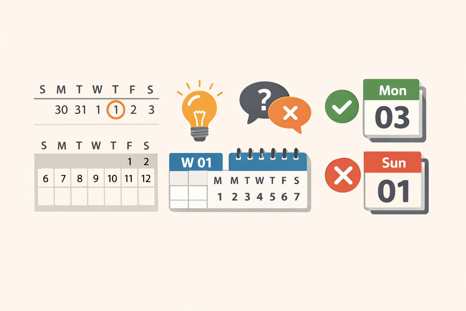 Grundlagen und Missverständnisse rund um das Thema Datum und ISO-Woche klären