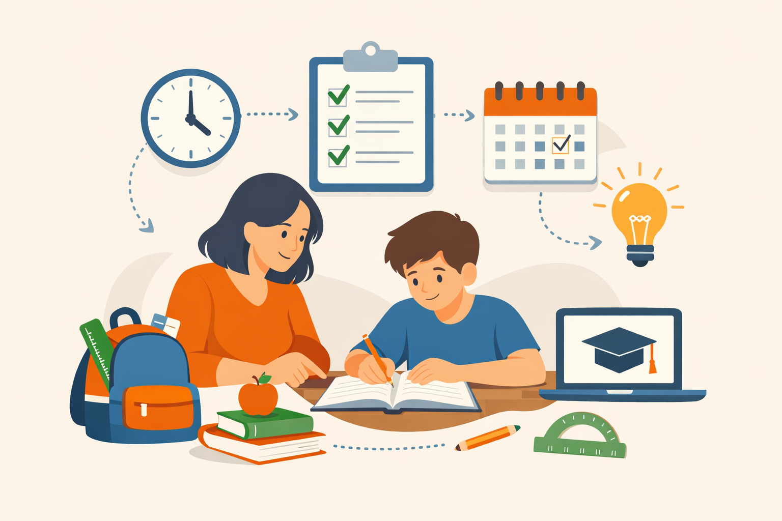 Hausaufgaben-Management Wie Sie Ihrem Kind helfen, seine schulischen Pflichten effektiv zu bewältigen