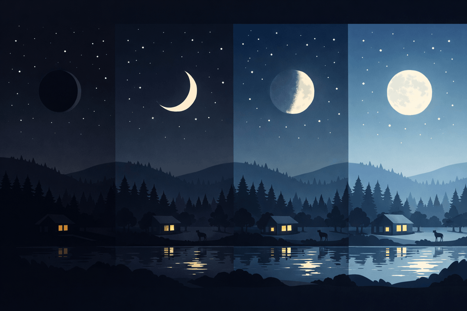 Mondkalender & Licht Wie Mondhelligkeit die Nacht verändert