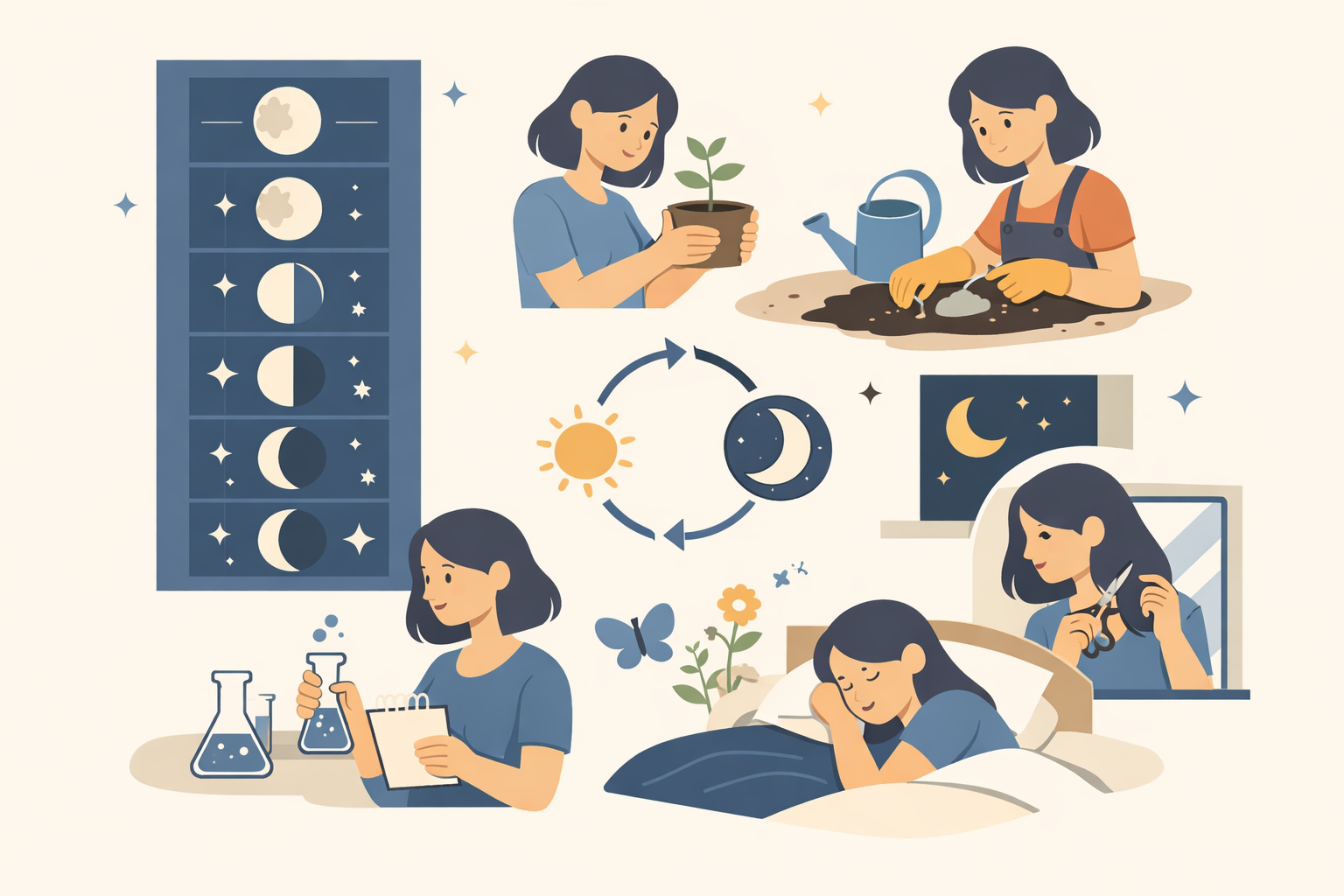 Mondkalender im Alltag Kleine Experimente, um Effekte selbst zu prüfen