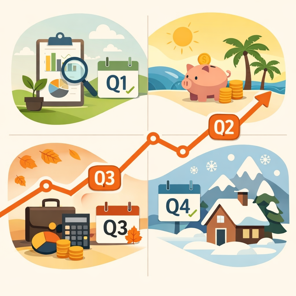 So planen Sie Ihre Finanzen Quartal für Quartal