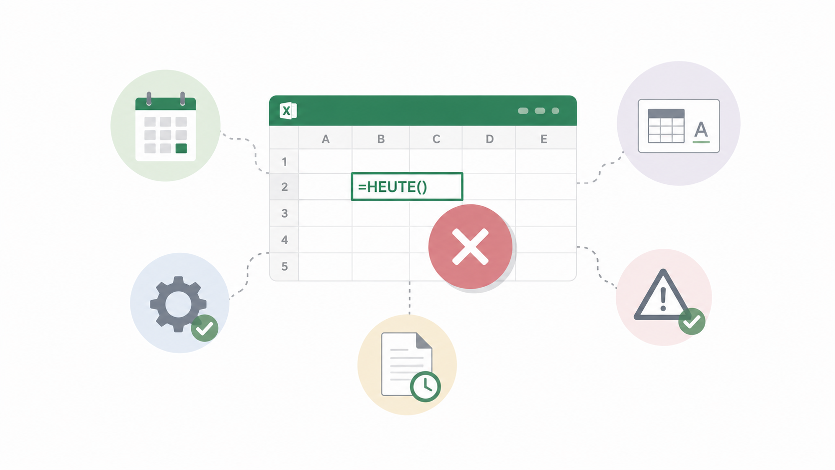 Excel HEUTE funktioniert nicht Ursachen und Lösungen